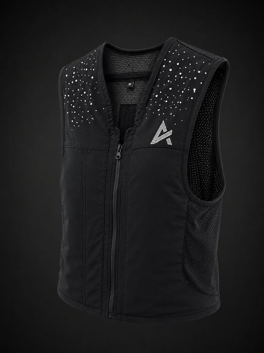Gilet Airbag Équitation Crystal SNOW AXION Equestrian vue côté droit