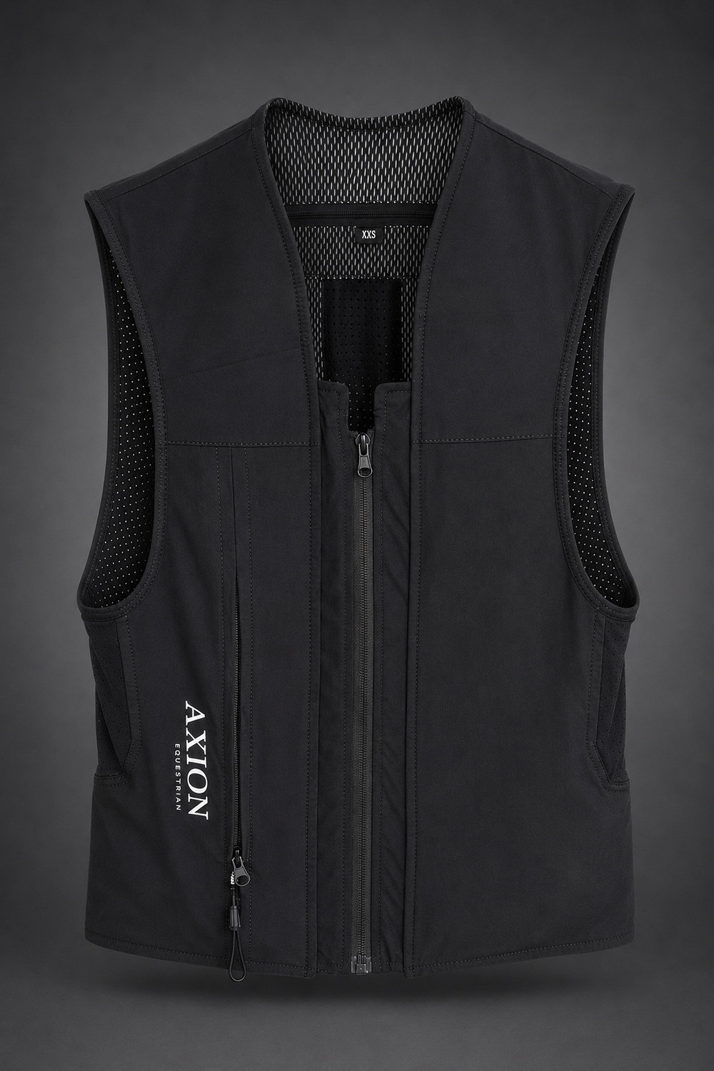 Gilet airbag d’équitation AXION PURE présenté de face