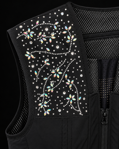
Chaleco airbag de equitación Crystal Swarovski FLOWER