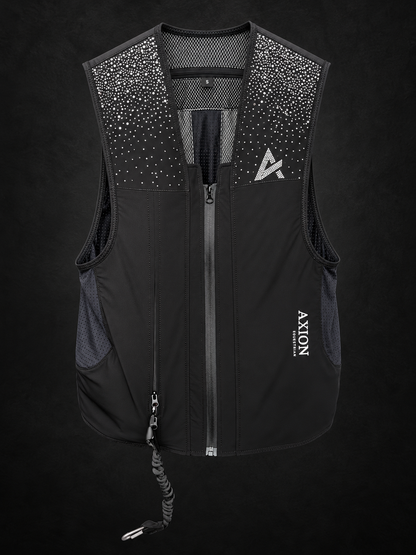 
Chaleco airbag Crystal WATERFALL AXION Equestrian, vista frontal.