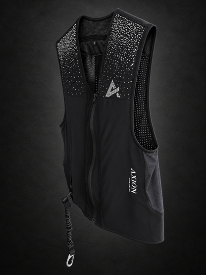
Chaleco airbag Crystal WATERFALL AXION Equestrian, vista frontal.