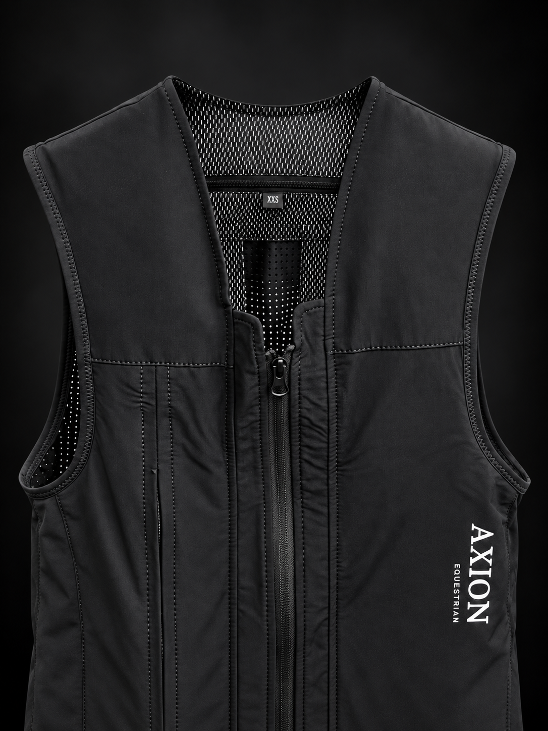 
Chaleco airbag PURE AXION Equestrian, primer plano frontal.