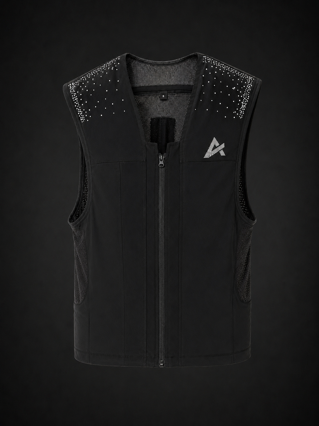 Gilet Airbag Équitation Crystal FALL LINE AXION Equestrian vue de face