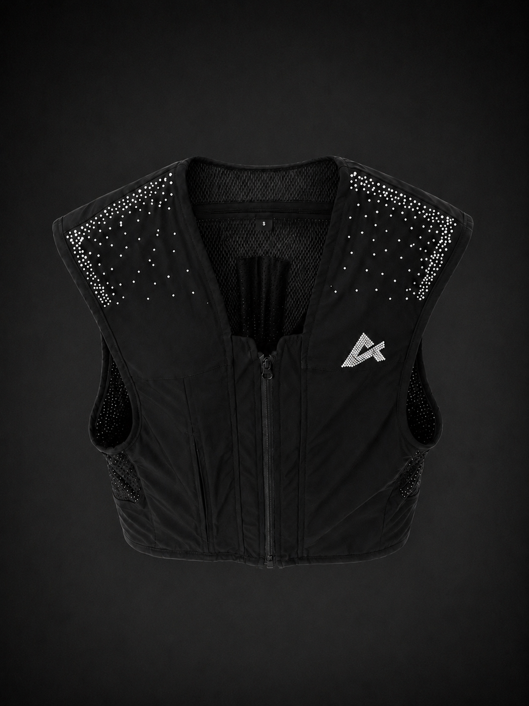 Gilet Airbag Équitation Crystal FALL LINE AXION Equestrian vue de haut