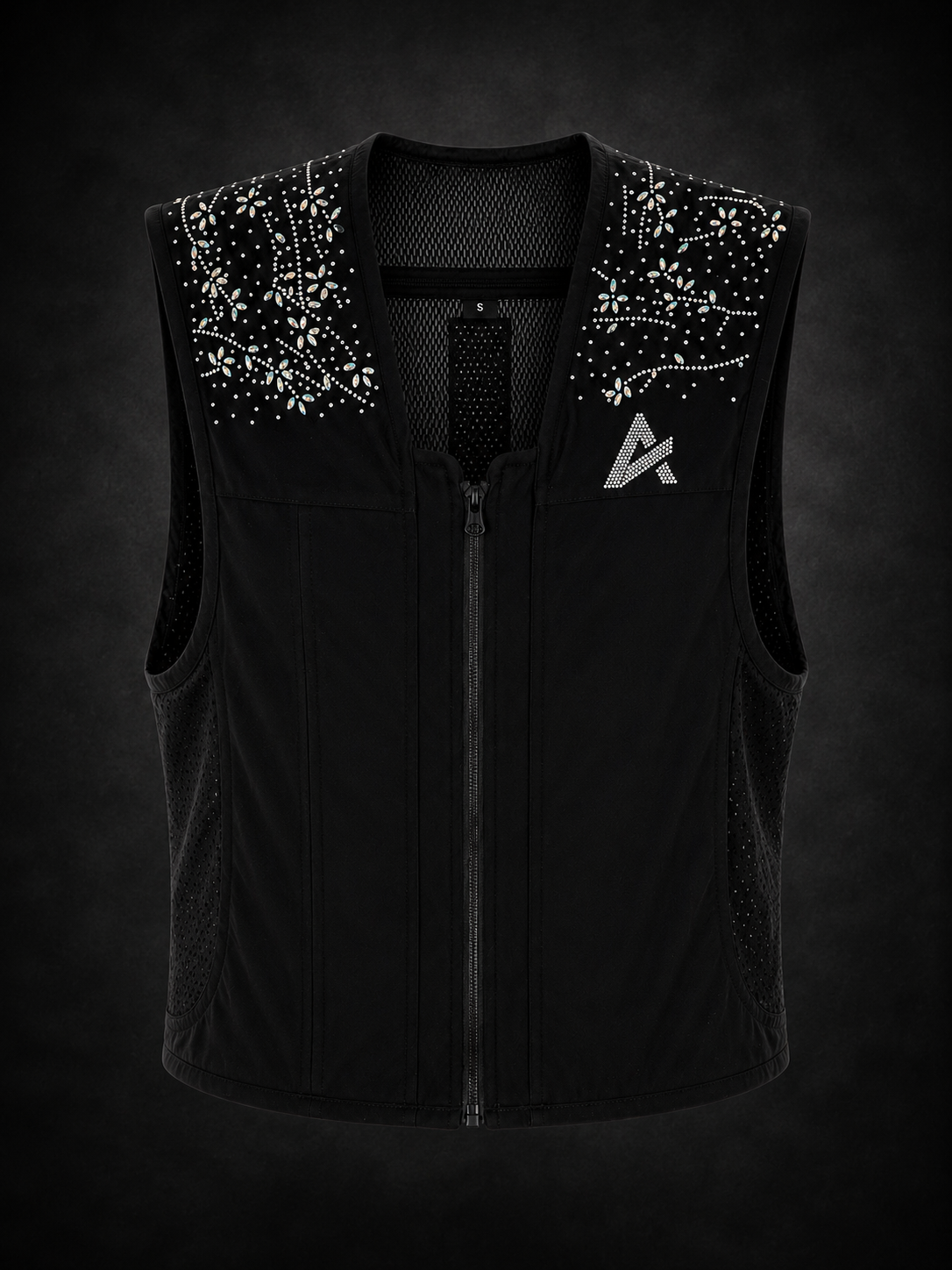 Gilet Airbag Équitation Crystal FLOWER AXION Equestrian vue de face