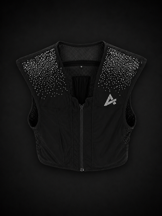 Gilet Airbag Équitation Crystal WATERFALL AXION Equestrian vue de haut